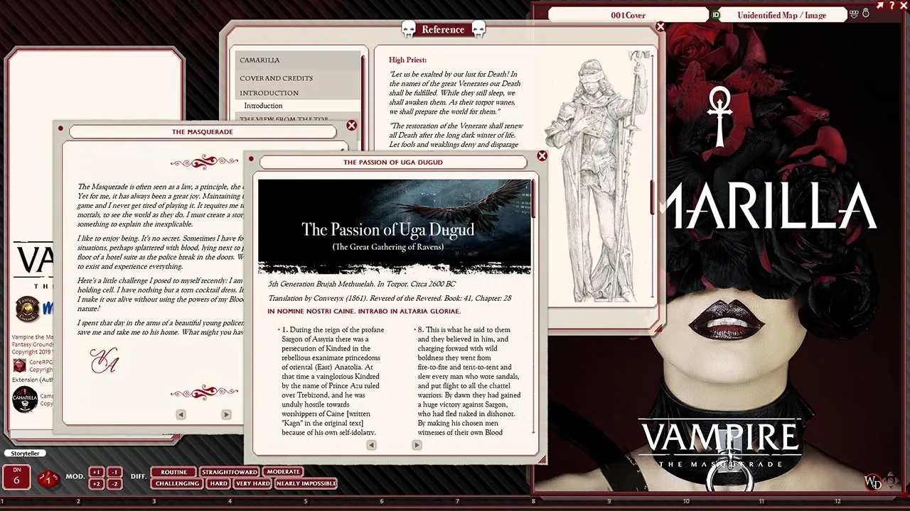 Fantasy Grounds - Vampire: The Masquerade, The Camarilla Screenshot 2
