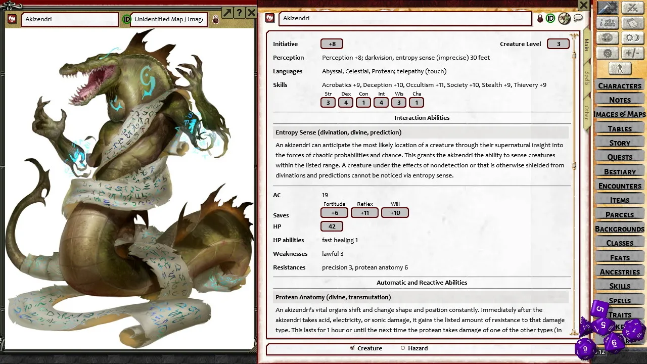 Fantasy Grounds - Pathfinder 2 RPG - Bestiary 2 Screenshot 0