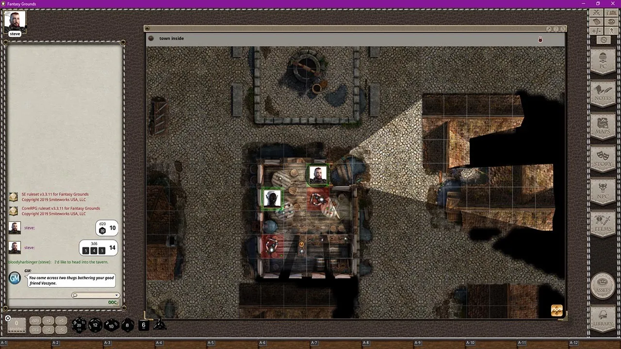Fantasy Grounds - Black Scrolls Medieval Fantasy City (Map Tile Pack) Screenshot 1