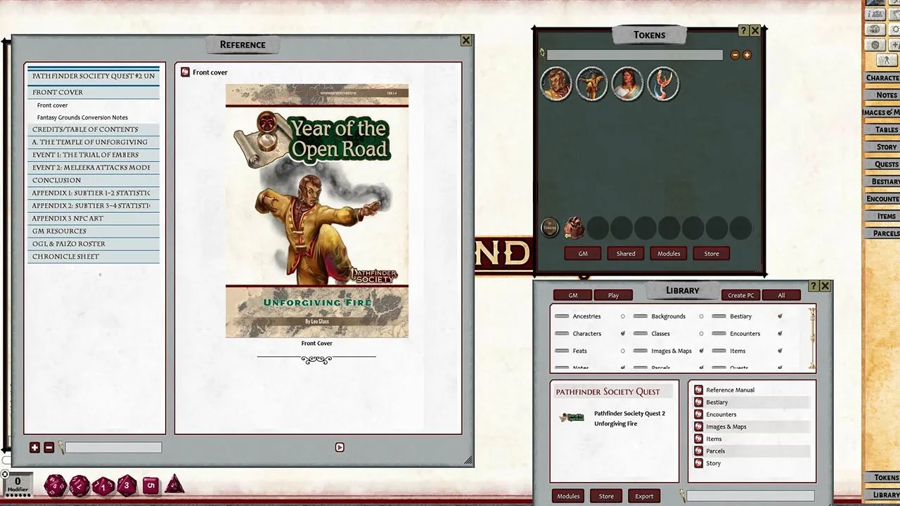 Fantasy Grounds - Pathfinder 2 RPG - Pathfinder Society Quest #2: Unforgiving Fire Screenshot 1