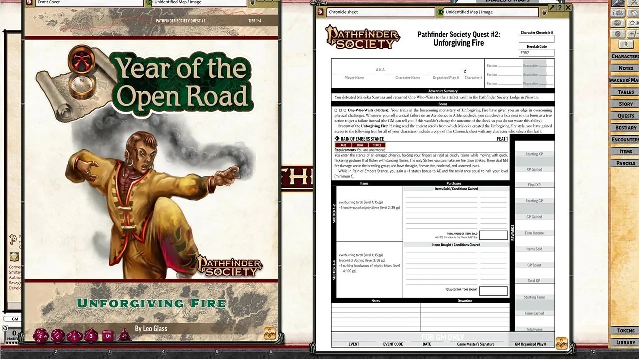 Fantasy Grounds - Pathfinder 2 RPG - Pathfinder Society Quest #2: Unforgiving Fire Screenshot 5