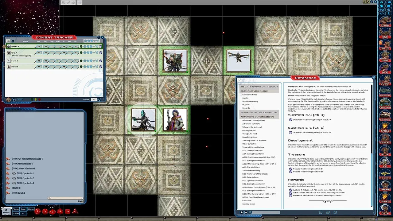 Fantasy Grounds - Starfinder RPG - Society Scenario #1-11: In Pursuit of the Scoured Past Screenshot 1
