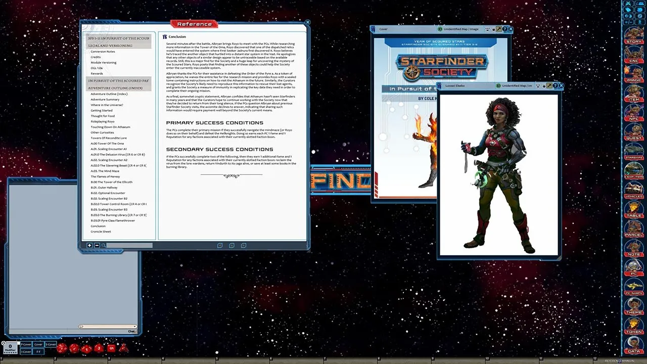 Fantasy Grounds - Starfinder RPG - Society Scenario #1-11: In Pursuit of the Scoured Past Screenshot 3