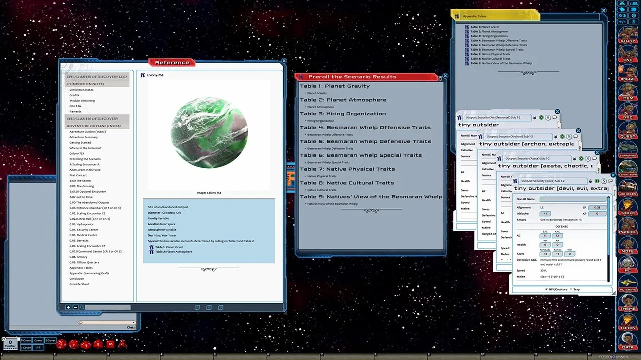 Fantasy Grounds - Starfinder RPG - Society Scenario #1-12: Ashes of Discovery Screenshot 1