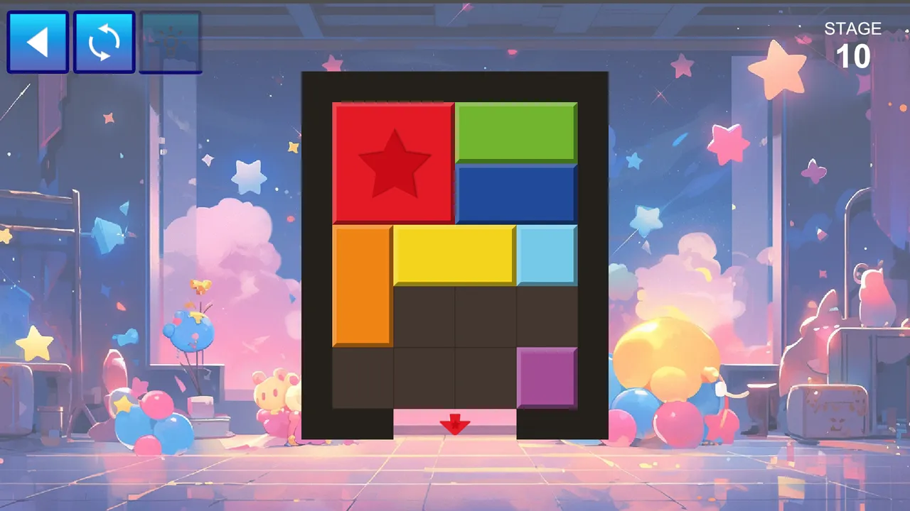 SLIDE BLOCKS ～ブロックをゴールに運ぼう！～ Screenshot 0