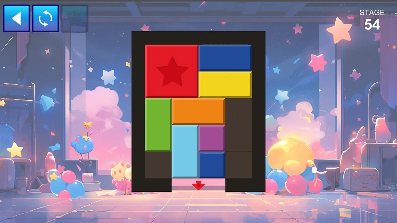 SLIDE BLOCKS ～ブロックをゴールに運ぼう！～ Screenshot 1