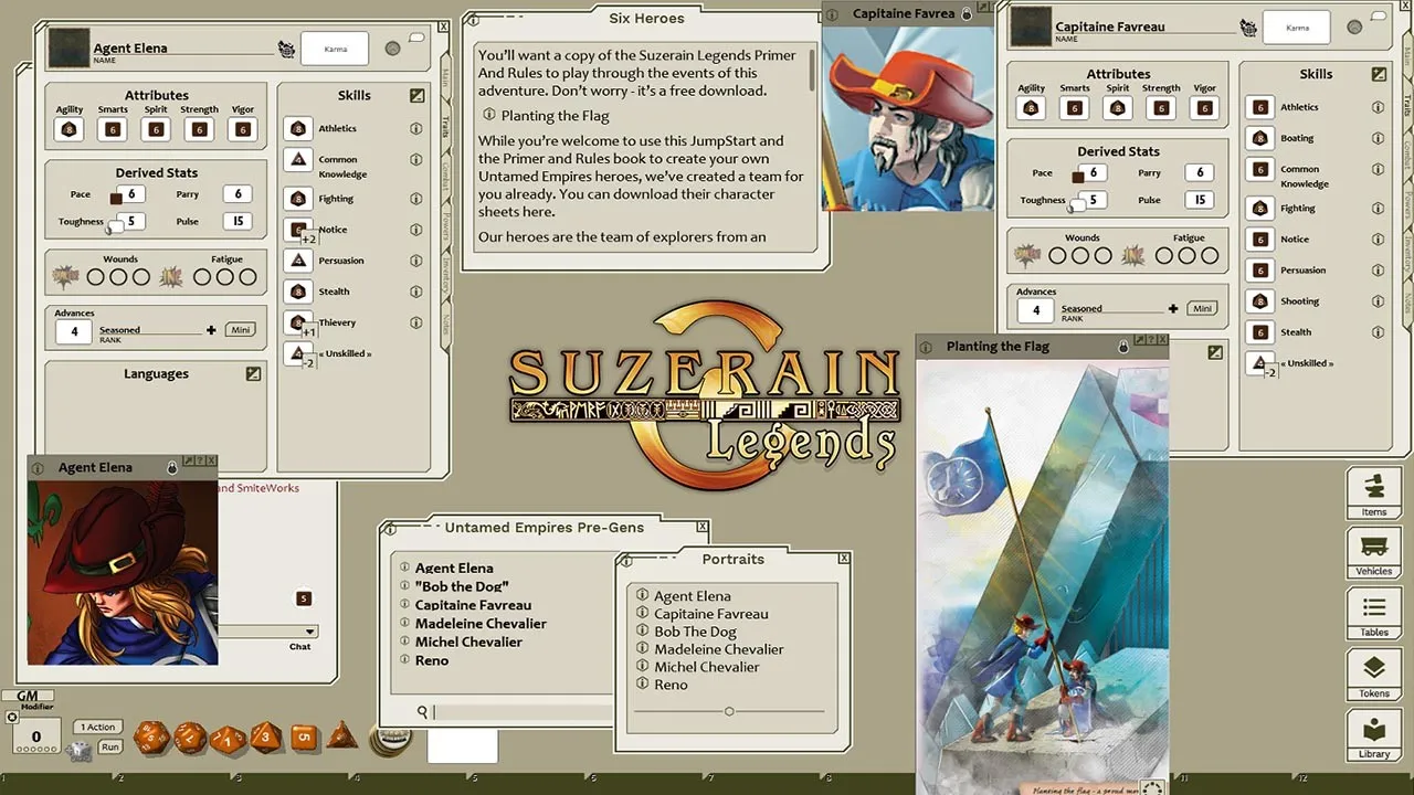 Fantasy Grounds - Untamed Empires JumpStart Screenshot 1