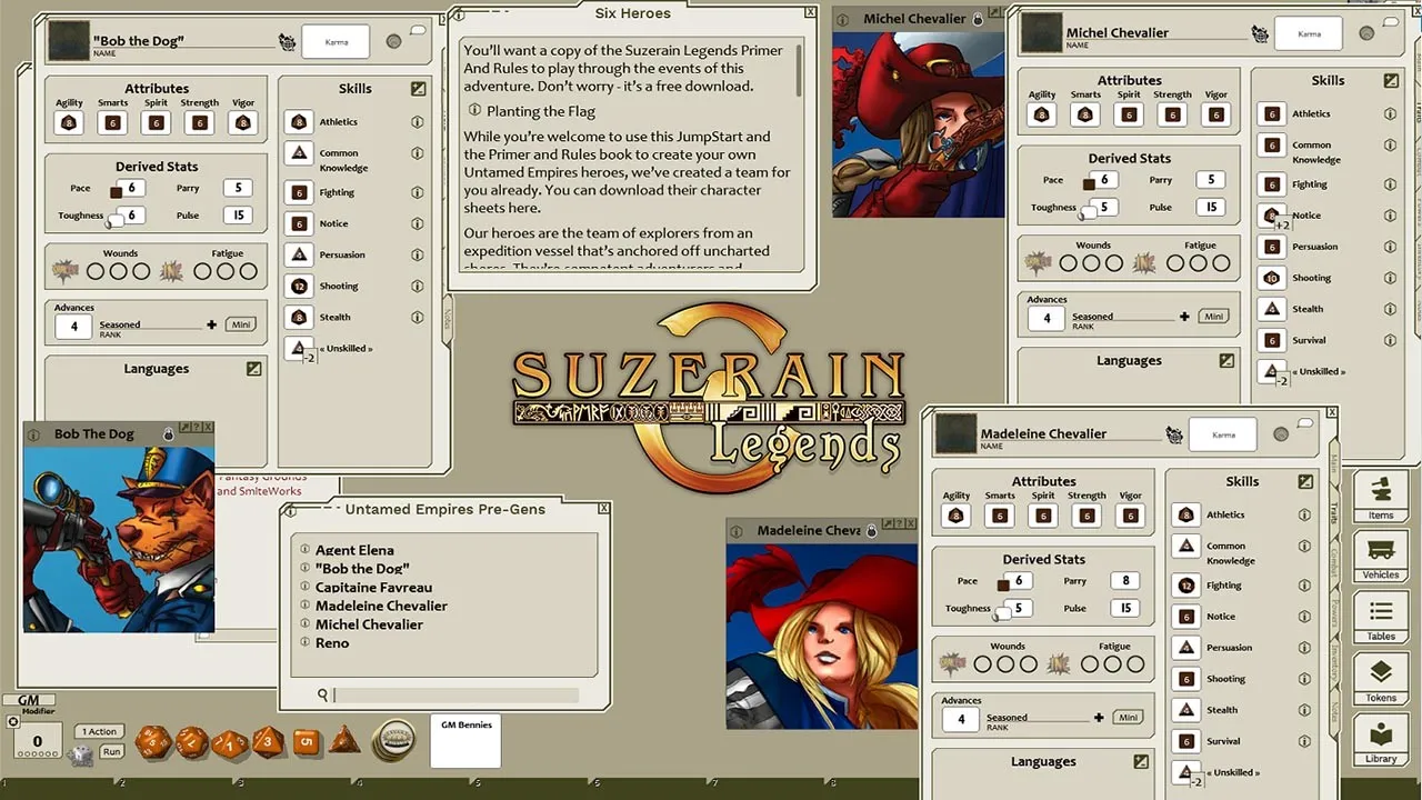 Fantasy Grounds - Untamed Empires JumpStart Screenshot 0
