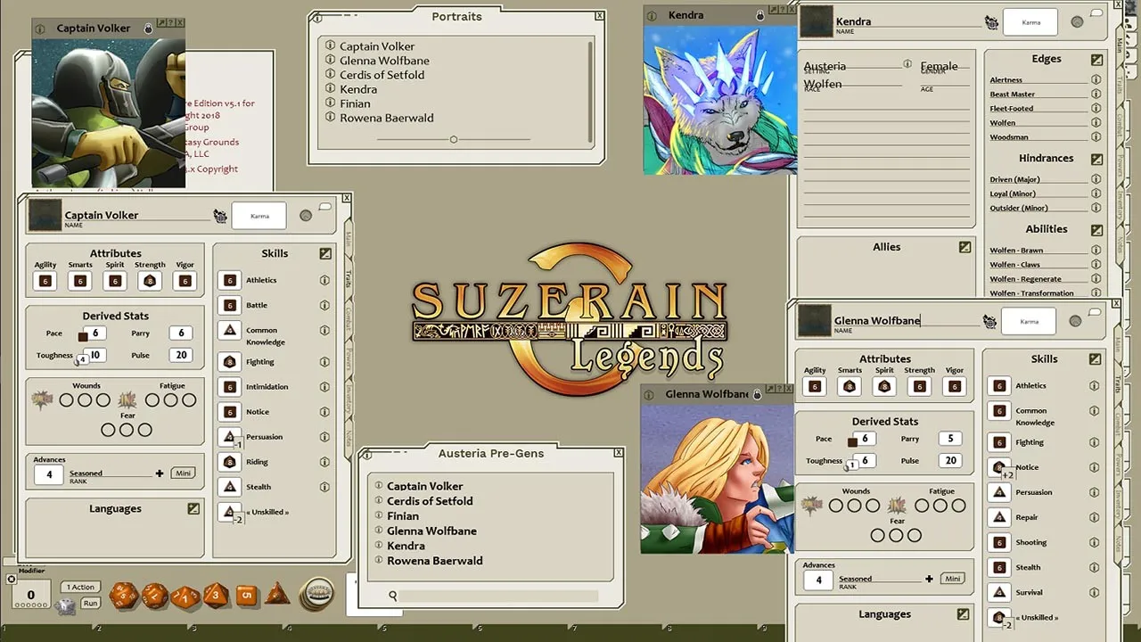 Fantasy Grounds - Austeria JumpStart Screenshot 1