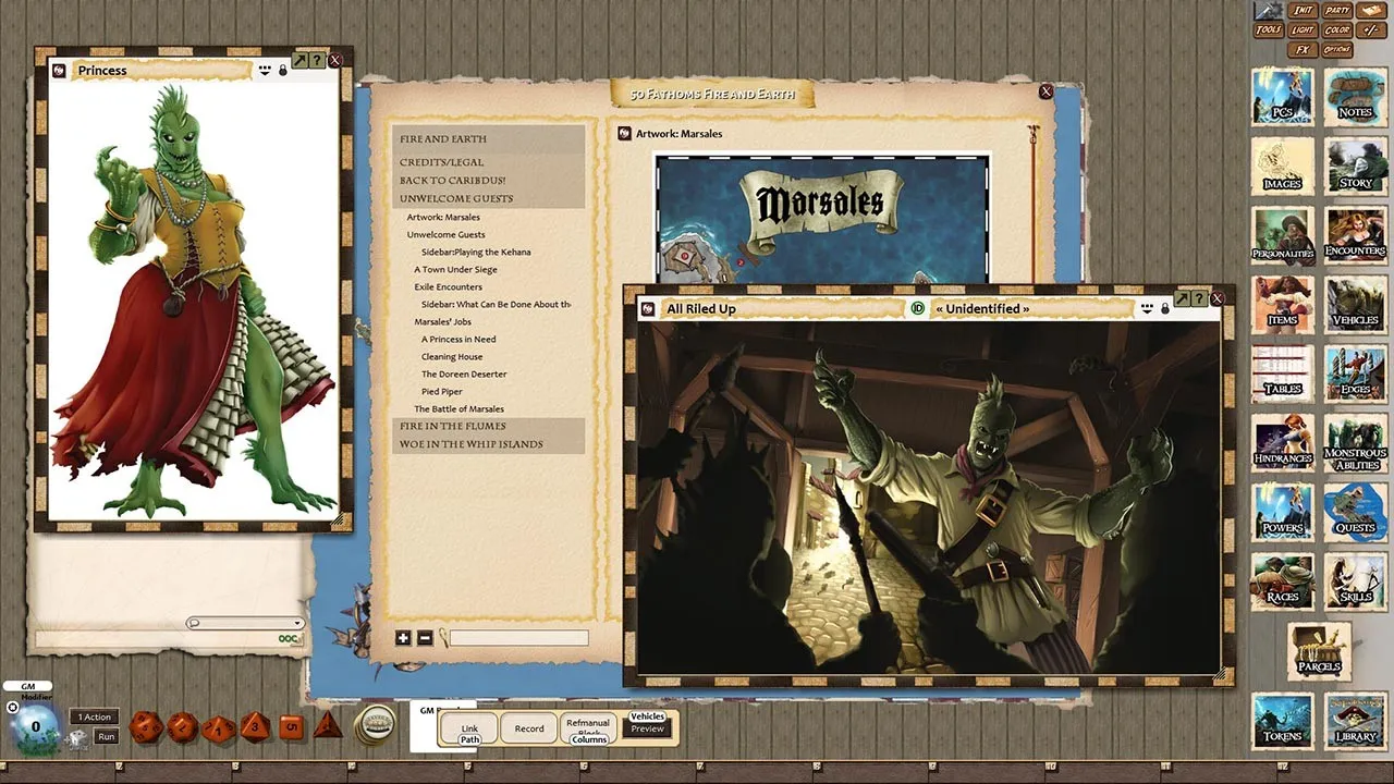 Fantasy Grounds - 50 Fathoms: Fire and Earth Screenshot 5