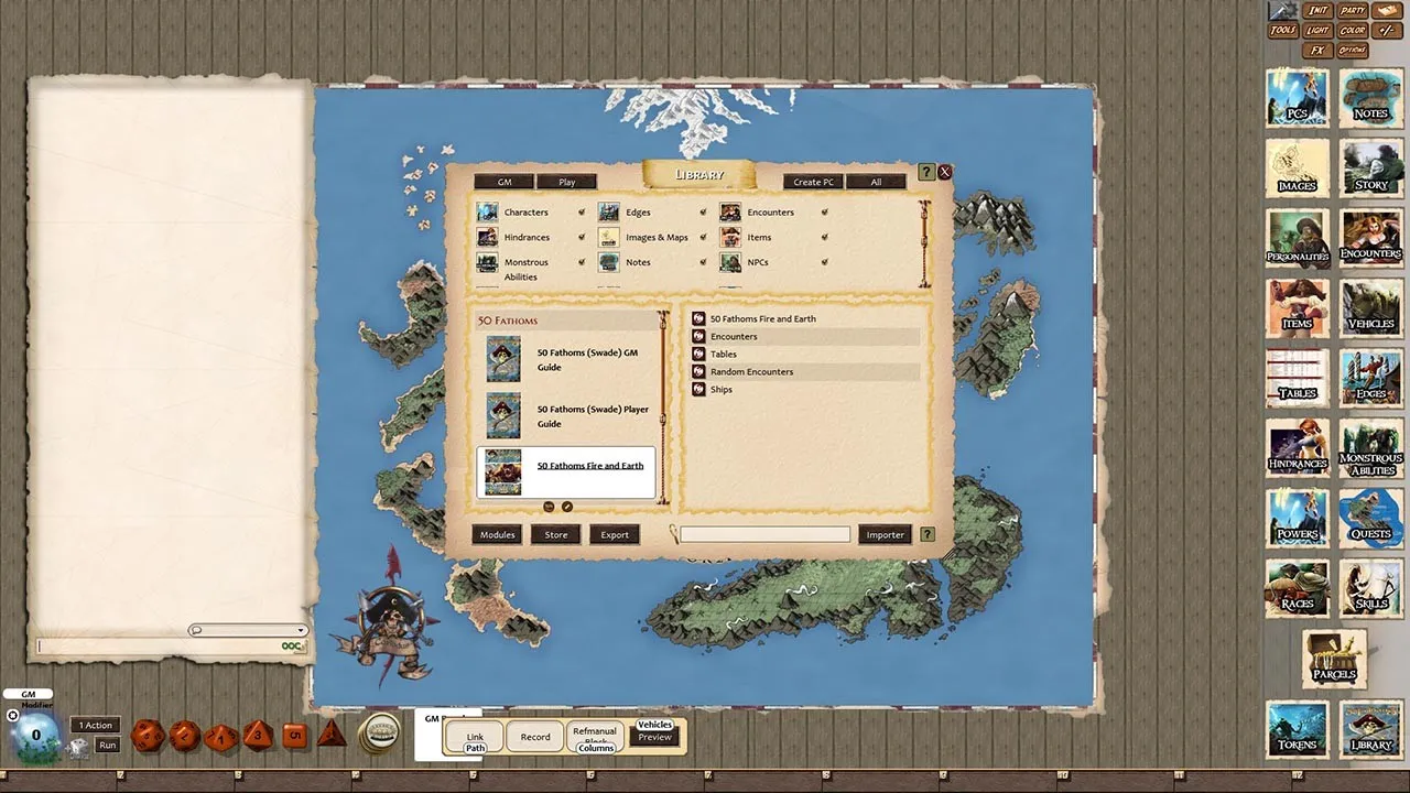 Fantasy Grounds - 50 Fathoms: Fire and Earth Screenshot 3