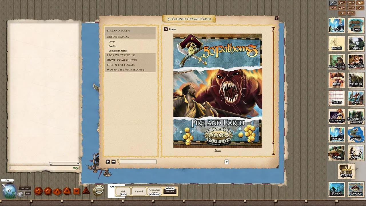Fantasy Grounds - 50 Fathoms: Fire and Earth Screenshot 4