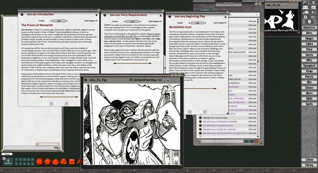 Fantasy Grounds - Advanced Adventures #4: Prison of Meneptah Screenshot 3