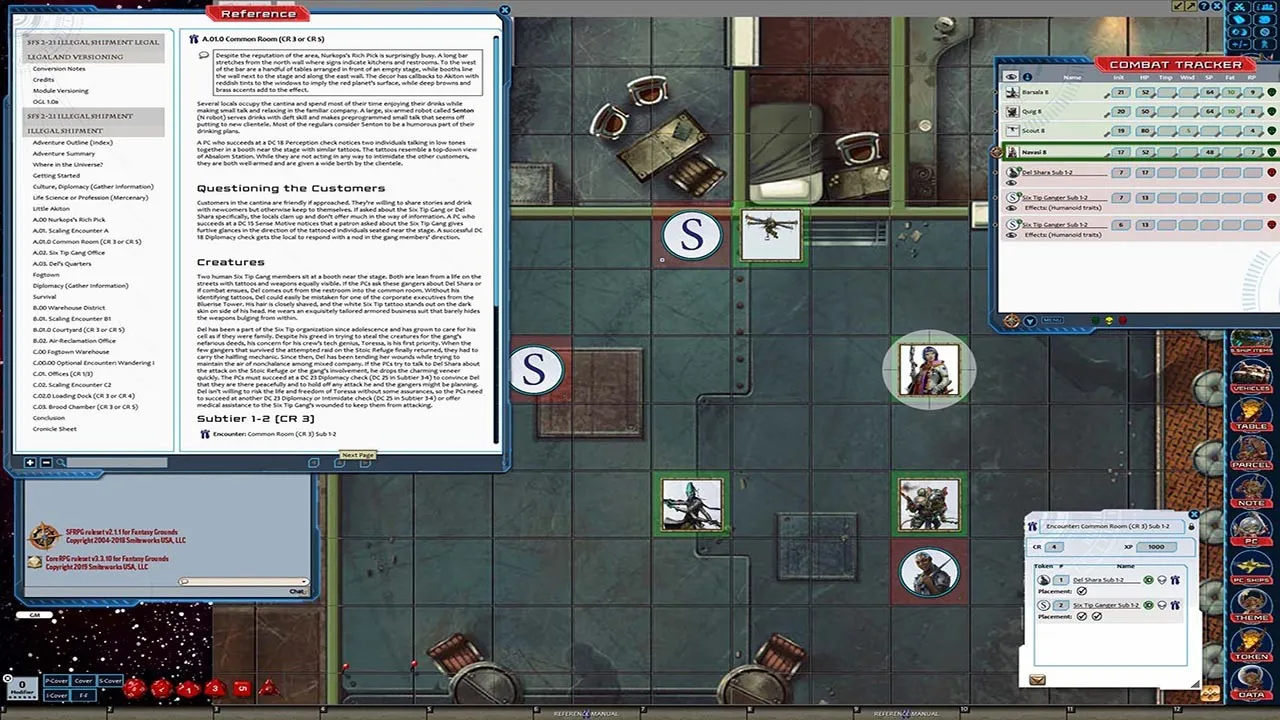 Fantasy Grounds - Starfinder RPG - Starfinder Society Scenario #2-21: Illegal Shipment Screenshot 4
