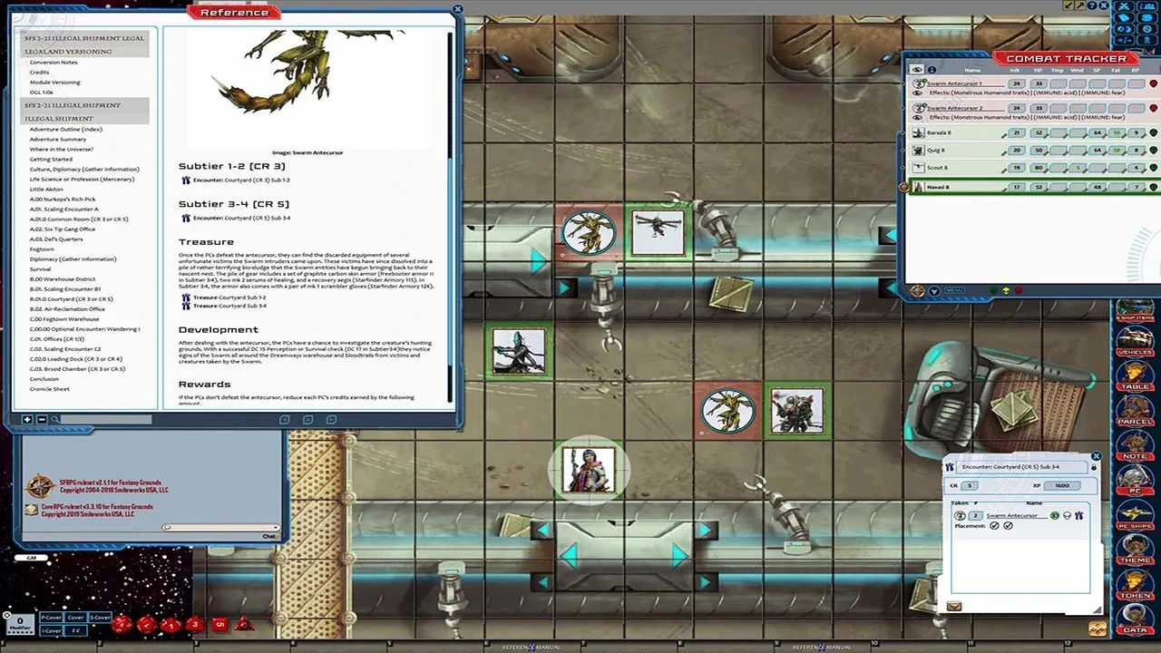 Fantasy Grounds - Starfinder RPG - Starfinder Society Scenario #2-21: Illegal Shipment Screenshot 3