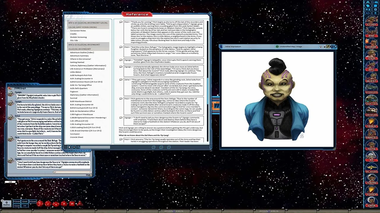 Fantasy Grounds - Starfinder RPG - Starfinder Society Scenario #2-21: Illegal Shipment Screenshot 1