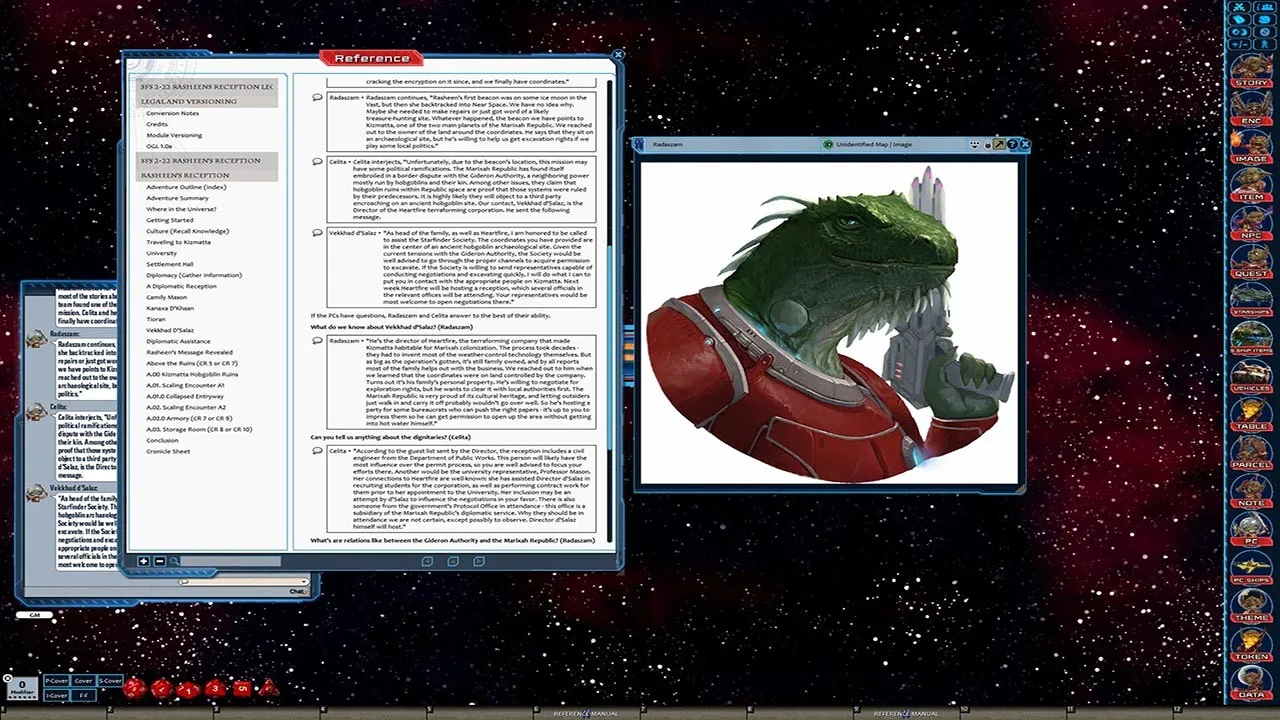 Fantasy Grounds - Starfinder RPG - Starfinder Society Scenario #2-22: Rasheen's Reception Screenshot 4