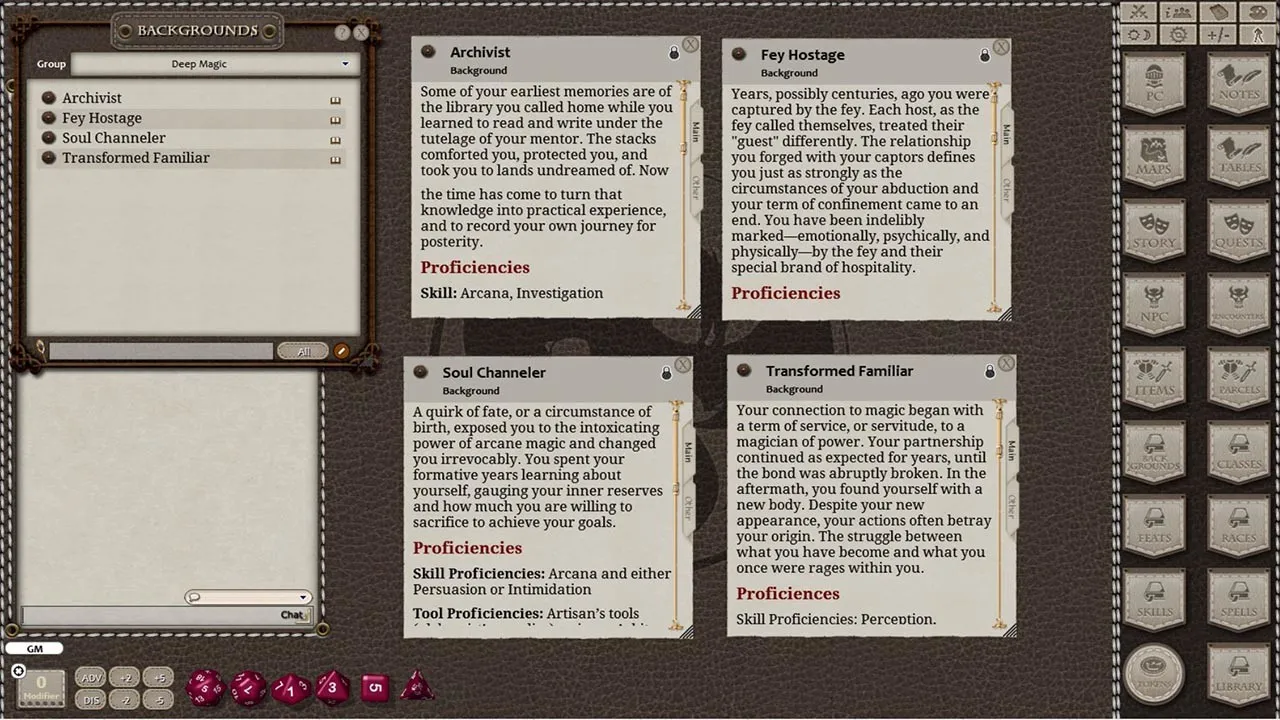 Fantasy Grounds - Deep Magic Screenshot 3