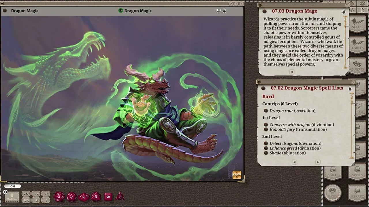 Fantasy Grounds - Deep Magic Screenshot 2