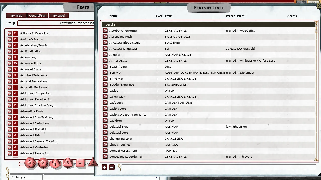 Fantasy Grounds - Pathfinder 2 RPG - Pathfinder Advanced Player's Guide Screenshot 2