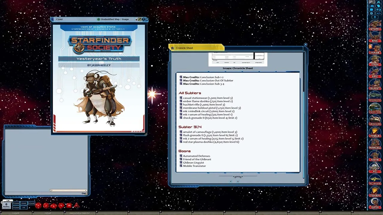 Fantasy Grounds - Starfinder RPG - Starfinder Society Scenario #1-03: Yesteryear's Truth Screenshot 0