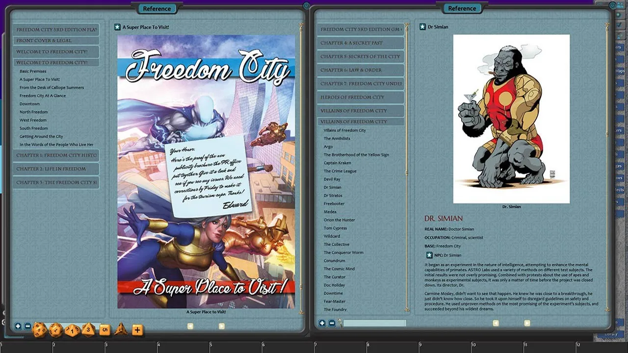 Fantasy Grounds - Freedom City (Third Edition) Screenshot 0