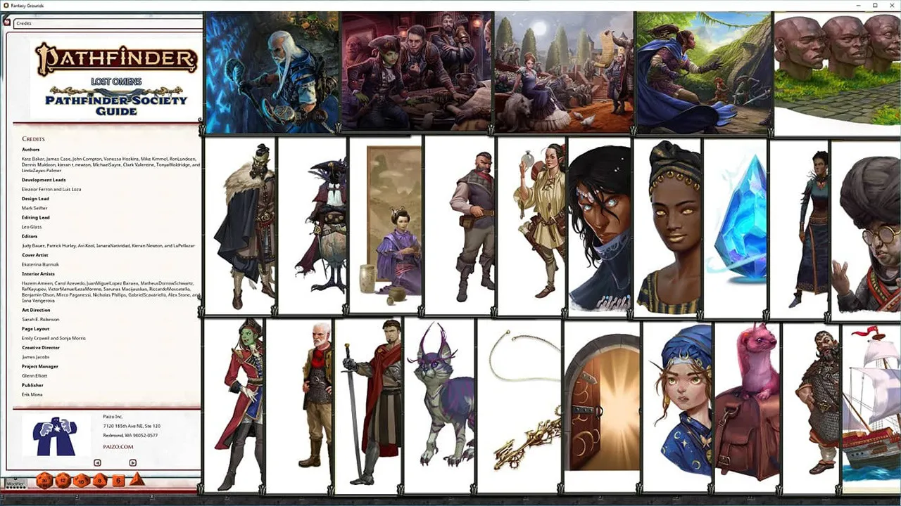Fantasy Grounds - Pathfinder 2 RPG - Pathfinder Lost Omens: Pathfinder Society Guide Screenshot 1