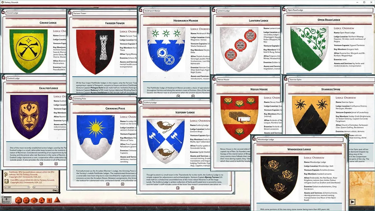 Fantasy Grounds - Pathfinder 2 RPG - Pathfinder Lost Omens: Pathfinder Society Guide Screenshot 6