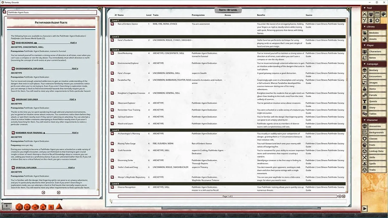 Fantasy Grounds - Pathfinder 2 RPG - Pathfinder Lost Omens: Pathfinder Society Guide Screenshot 5