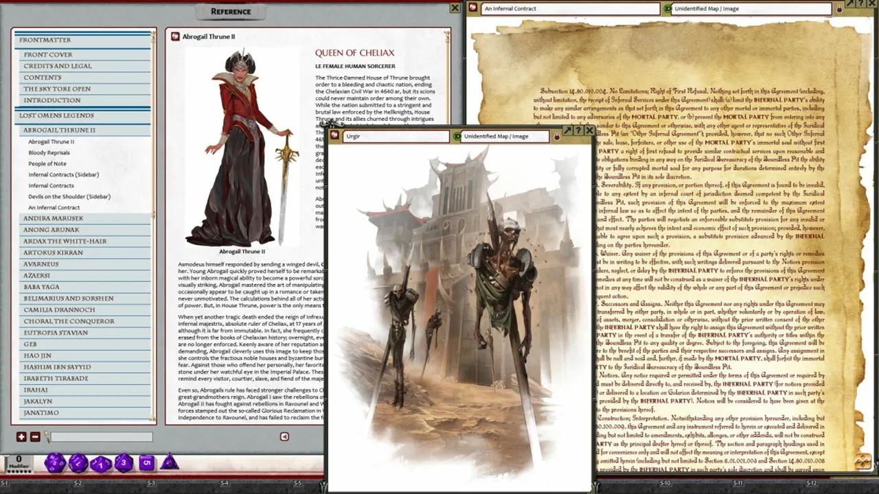 Fantasy Grounds - Pathfinder 2 RPG - Pathfinder Lost Omens: Legends Screenshot 1
