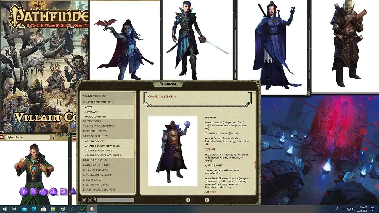 Fantasy Grounds - Pathfinder Roleplaying Game: Villain Codex Screenshot 0