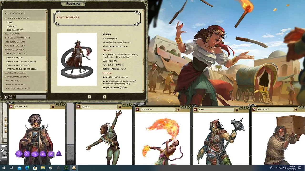 Fantasy Grounds - Pathfinder Roleplaying Game: Villain Codex Screenshot 2