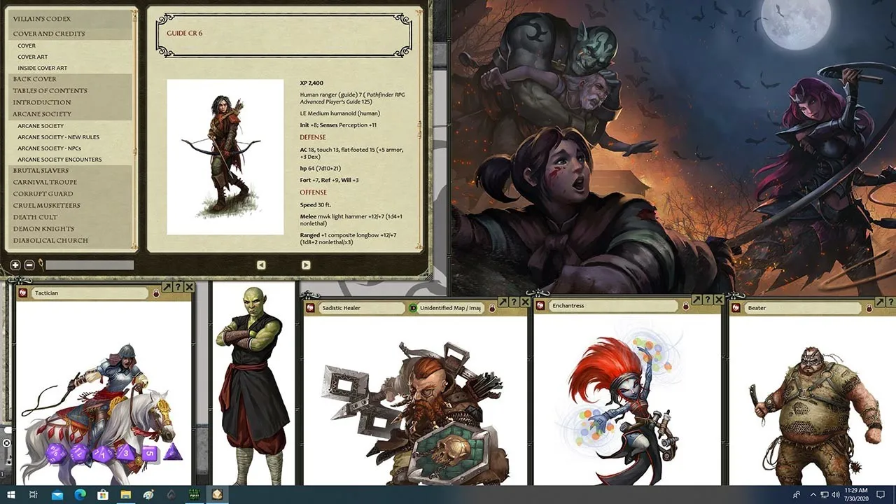 Fantasy Grounds - Pathfinder Roleplaying Game: Villain Codex Screenshot 1