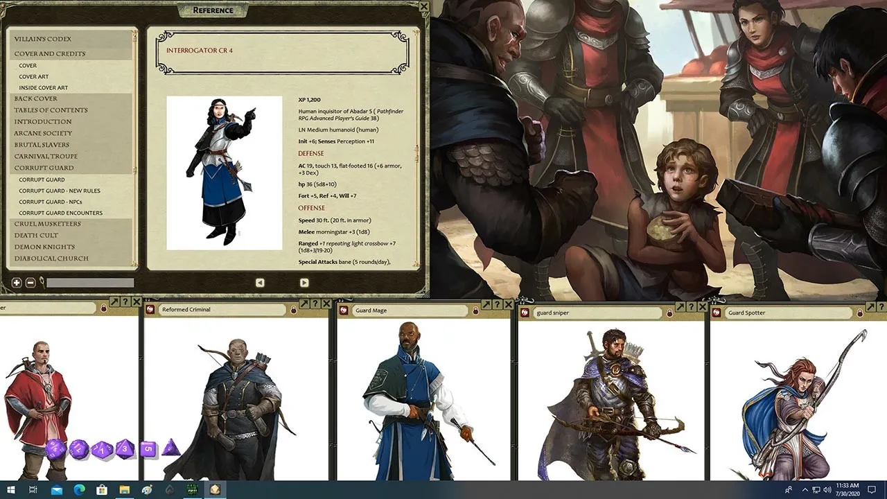 Fantasy Grounds - Pathfinder Roleplaying Game: Villain Codex Screenshot 3