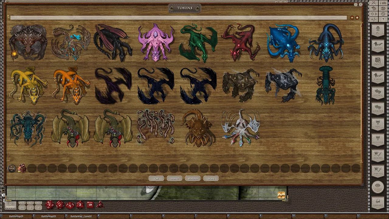 Fantasy Grounds - Devin Night Token Pack 143: Big Nasty Beasts Screenshot 0
