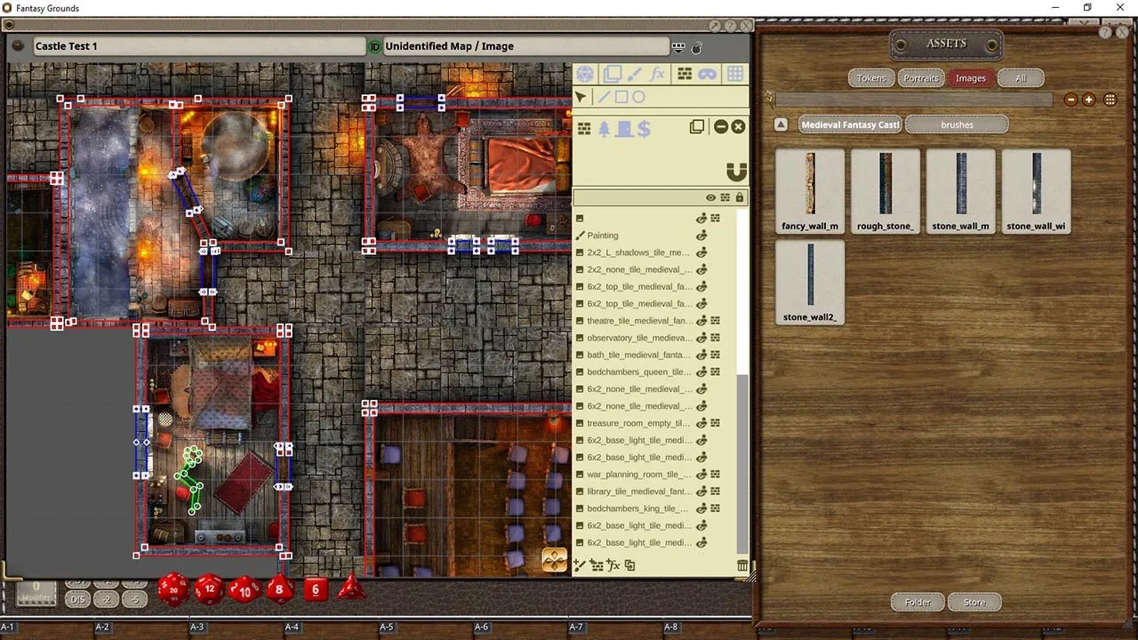 Fantasy Grounds - Black Scrolls Medieval Fantasy Castle (Map Tile Pack) Screenshot 1