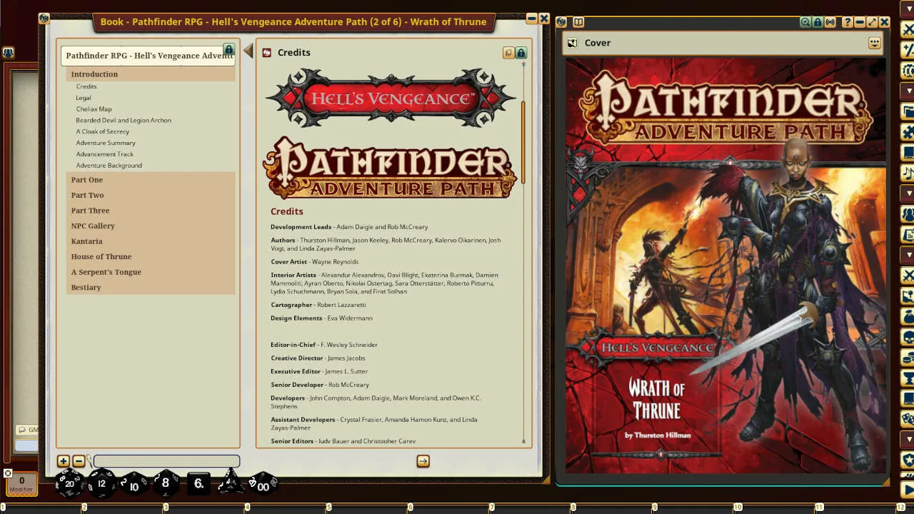 Fantasy Grounds - Pathfinder RPG - Hell's Vengeance AP 2: Wrath of Thrune Screenshot 1