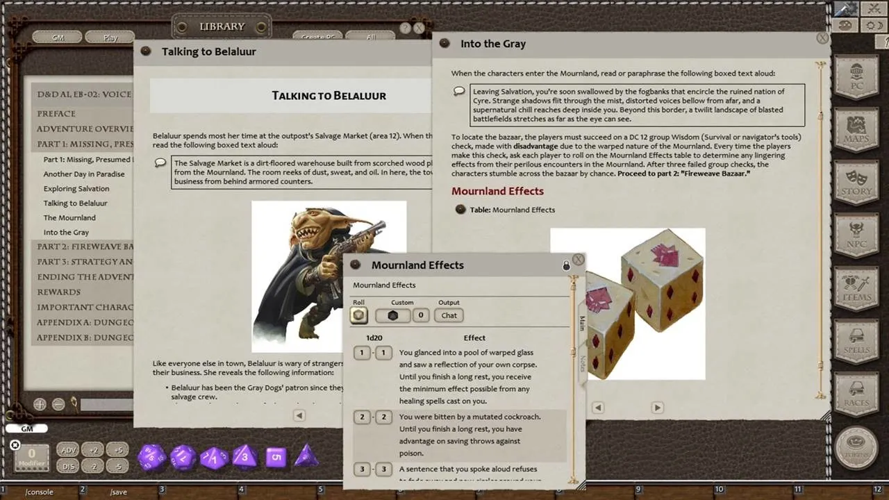 Fantasy Grounds - D&D Adventurers League EB-02 Voice in the Machine Screenshot 2