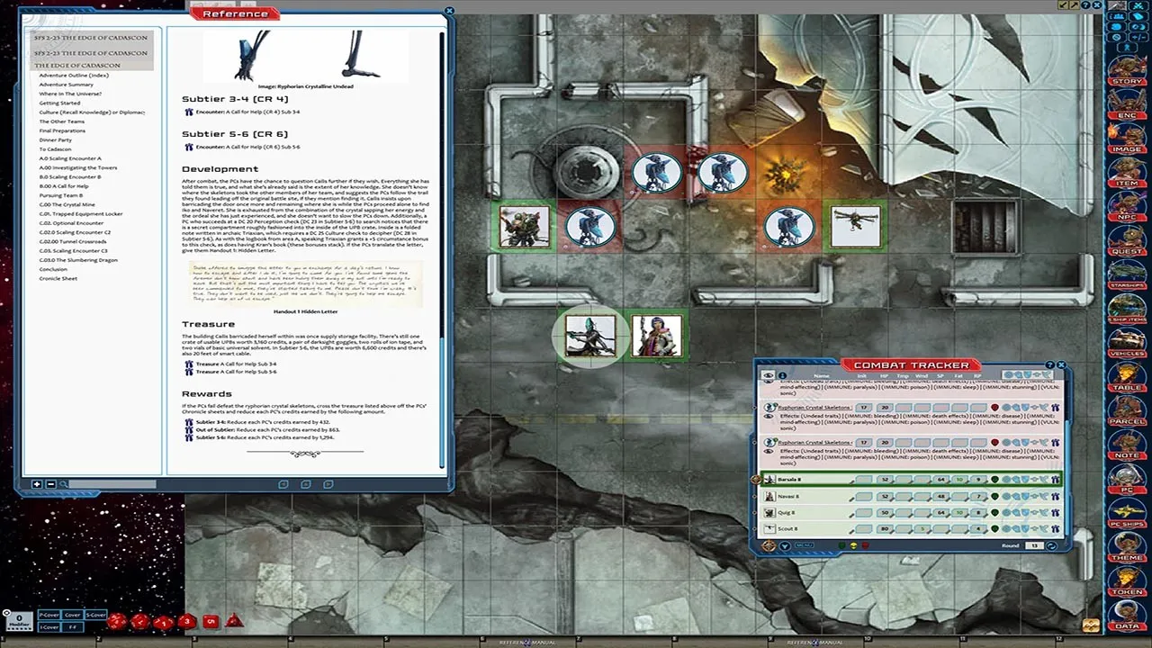 Fantasy Grounds - Starfinder RPG - Starfinder Society Scenario #2-23: The Edge of Cadascon Screenshot 3