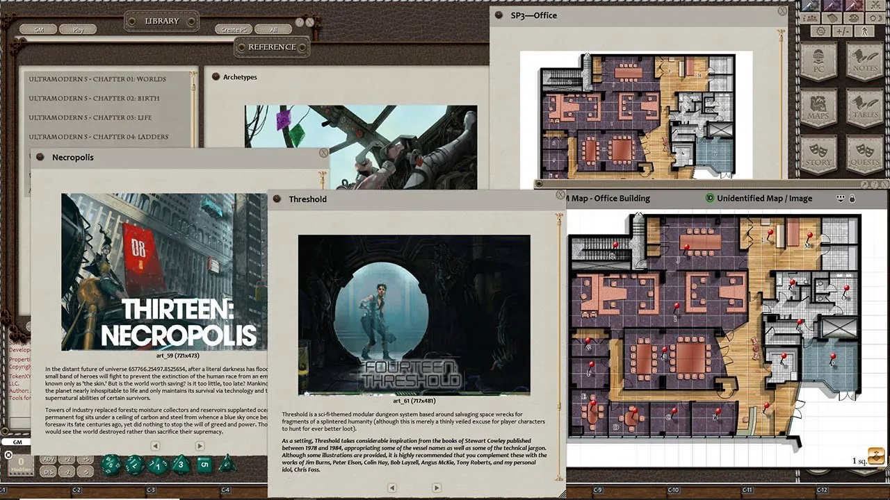 Fantasy Grounds - Ultramodern5 REDUX Screenshot 4
