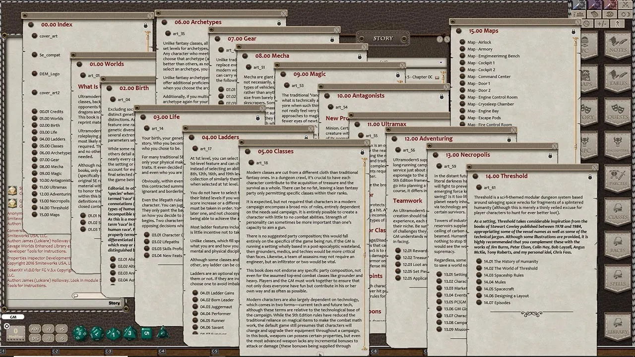 Fantasy Grounds - Ultramodern5 REDUX Screenshot 2