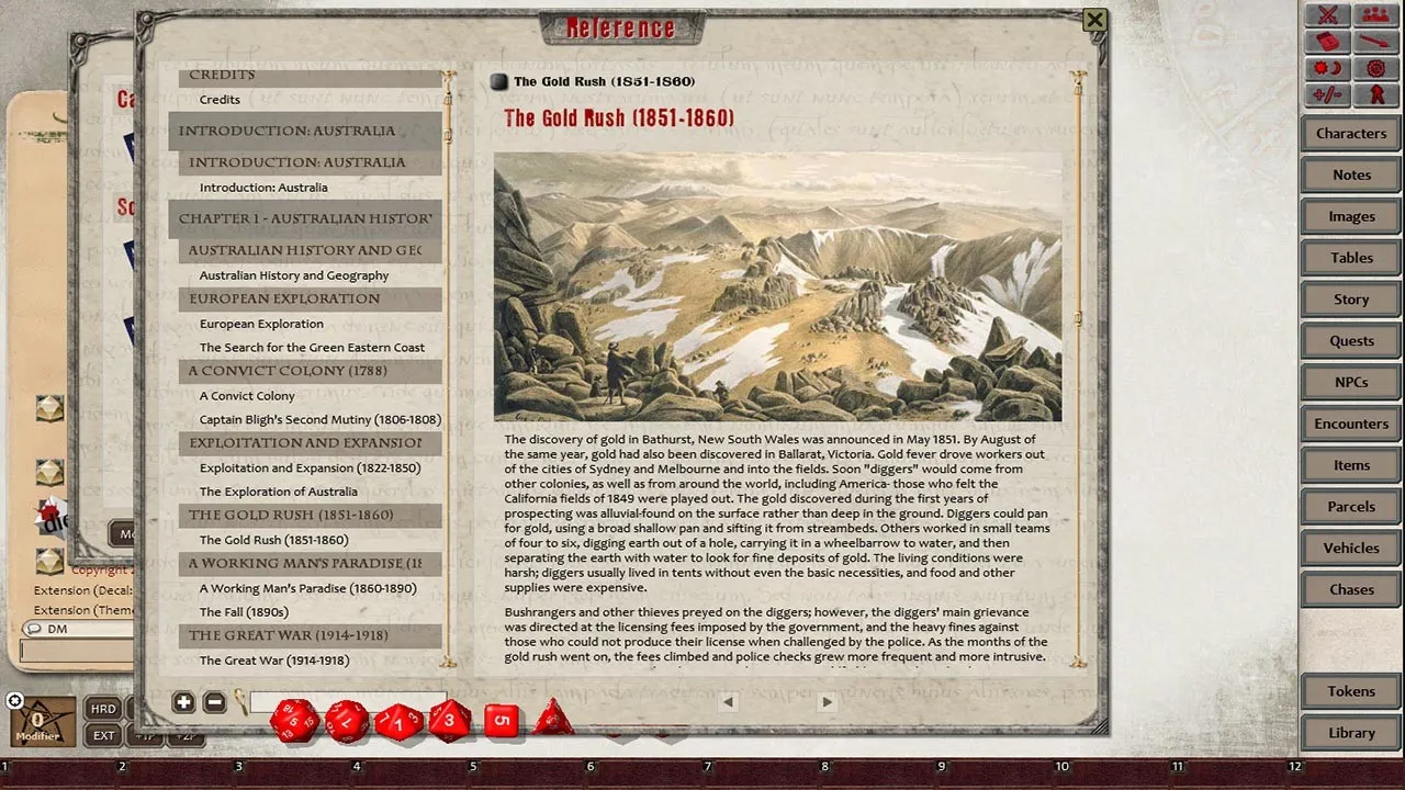 Fantasy Grounds - Terror Australis - 2nd Edition Screenshot 0