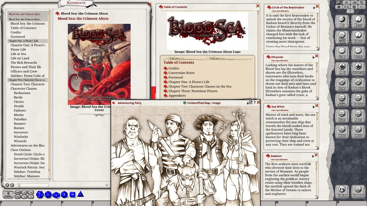 Fantasy Grounds - Blood Sea: the Crimson Abyss Screenshot 3