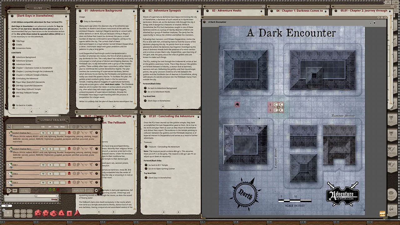 Fantasy Grounds - U01: Dark Days in Stoneholme Screenshot 1
