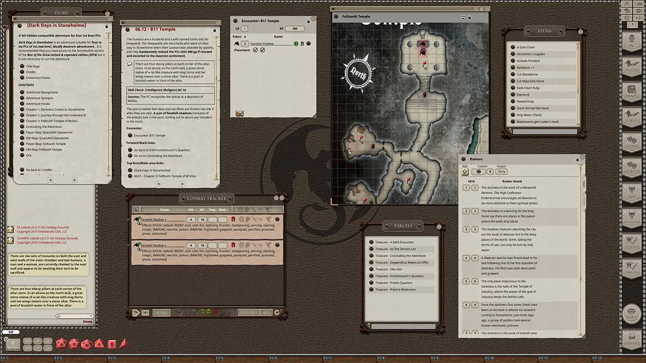 Fantasy Grounds - U01: Dark Days in Stoneholme Screenshot 2