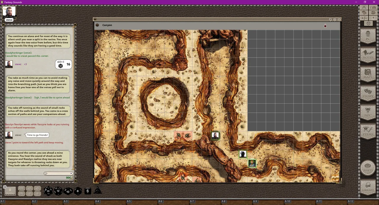 Fantasy Grounds - Black Scrolls Desert Canyons (Map Tile Pack) Screenshot 2