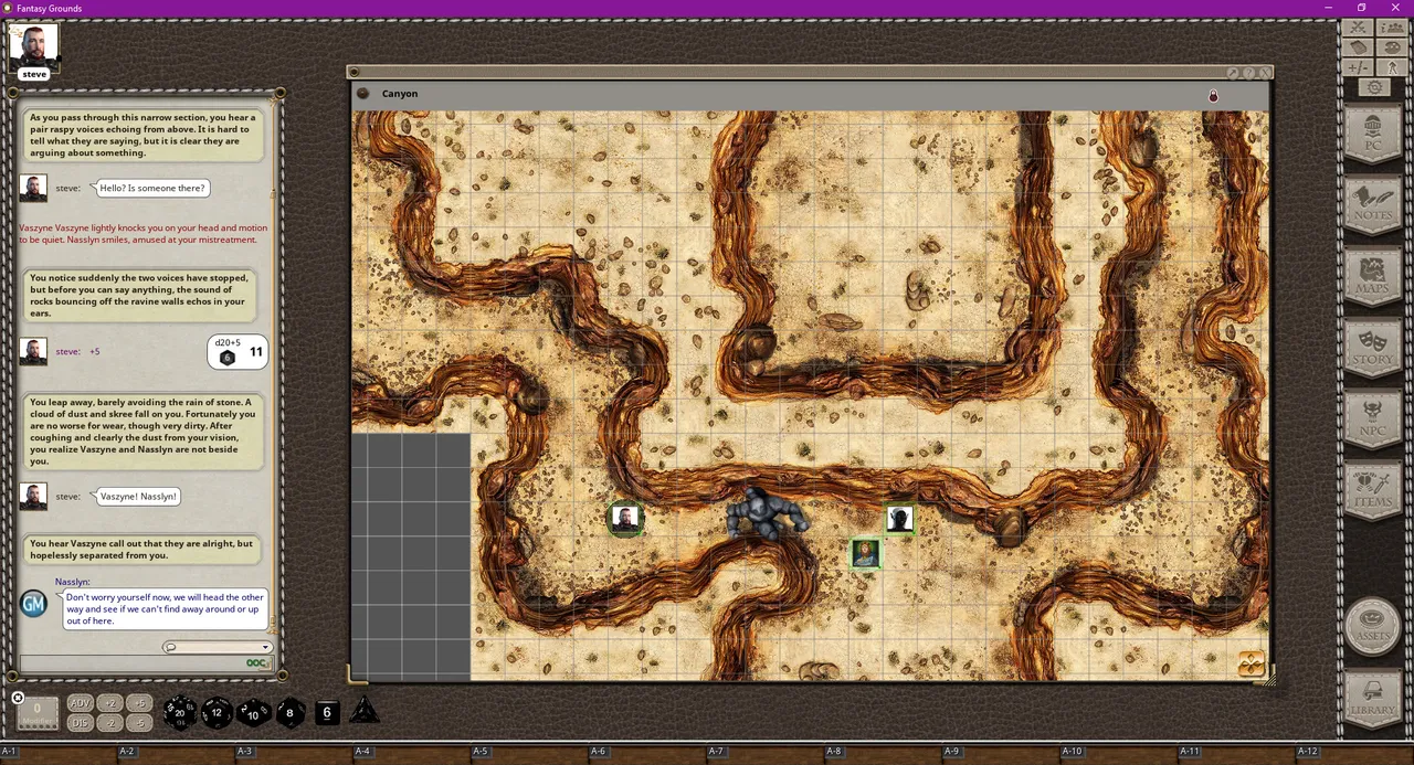 Fantasy Grounds - Black Scrolls Desert Canyons (Map Tile Pack) Screenshot 3