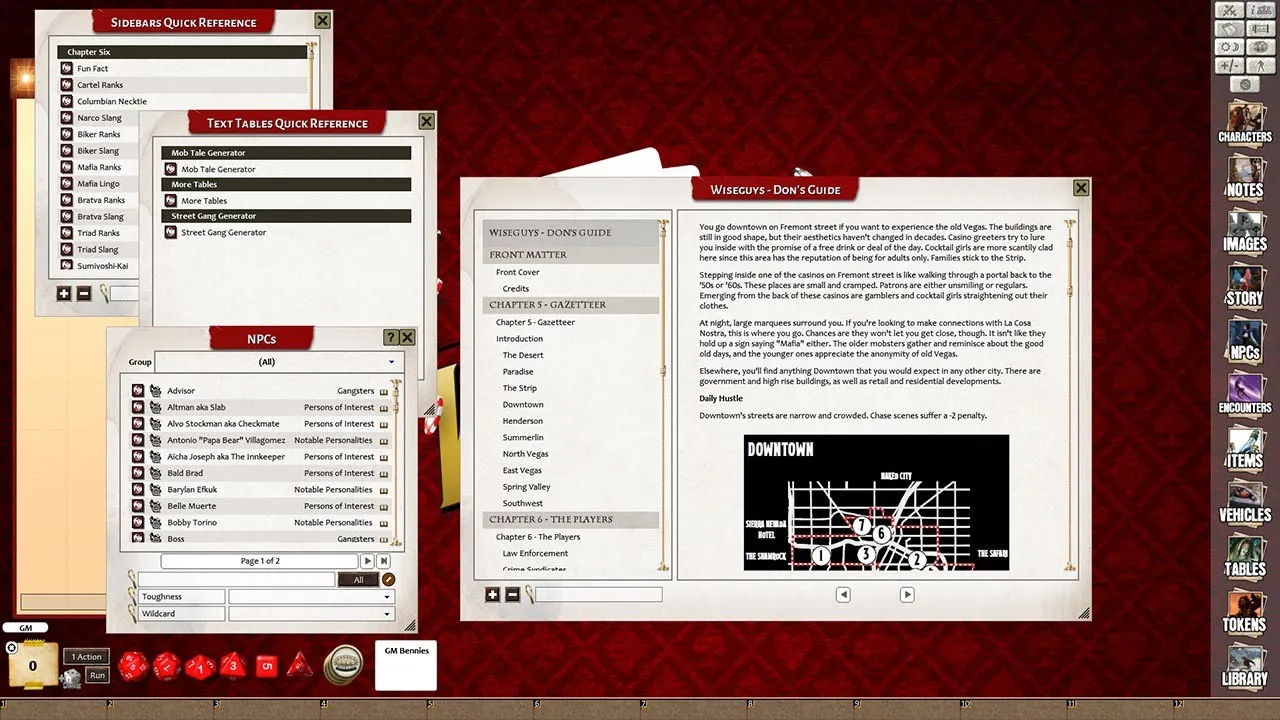 Fantasy Grounds - Wiseguys Screenshot 4