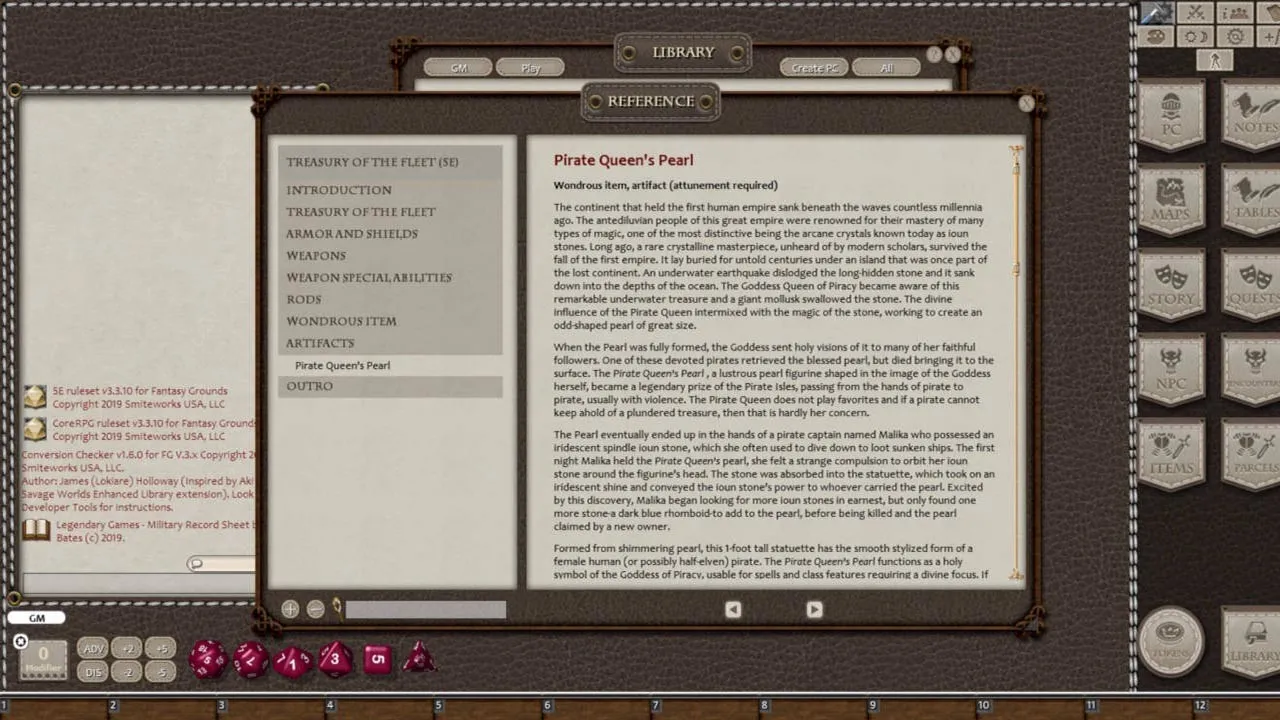 Fantasy Grounds - Treasury of the Fleet Screenshot 3