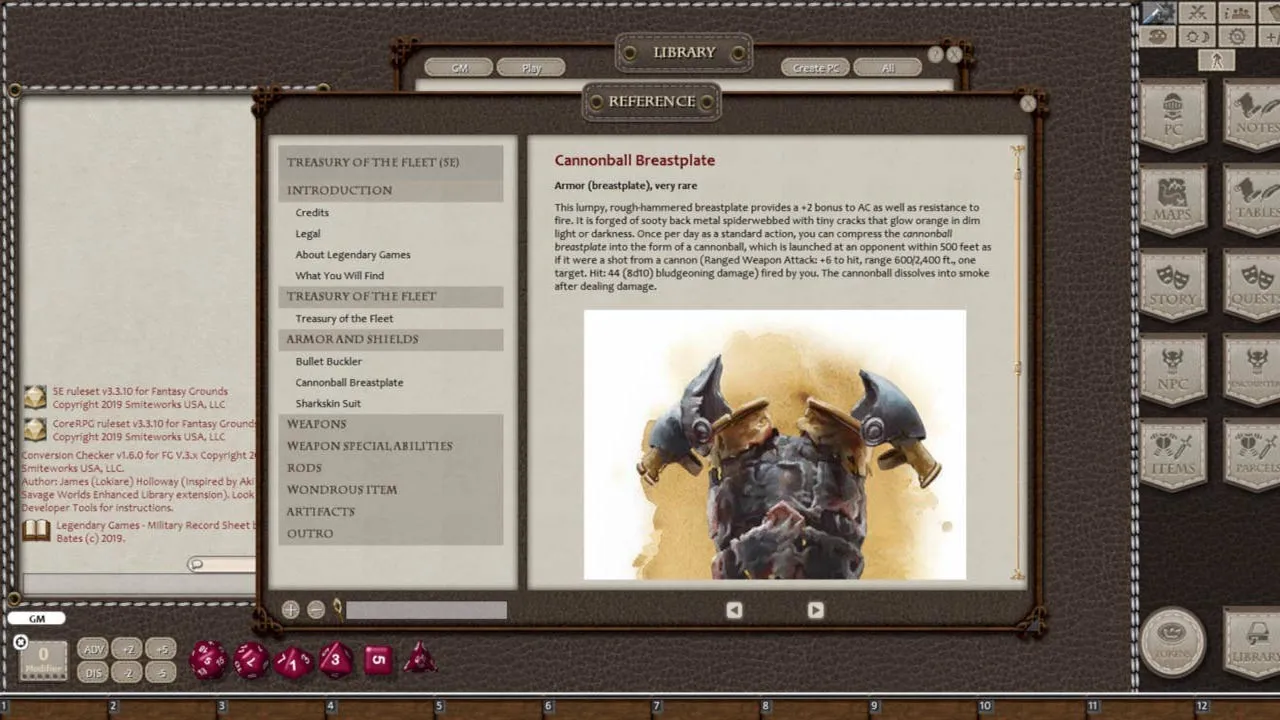 Fantasy Grounds - Treasury of the Fleet Screenshot 2